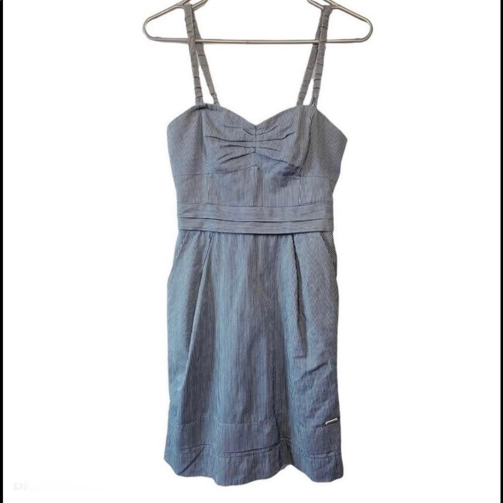 Wilfred Chambray Bustier Dress SZ 2 XXS